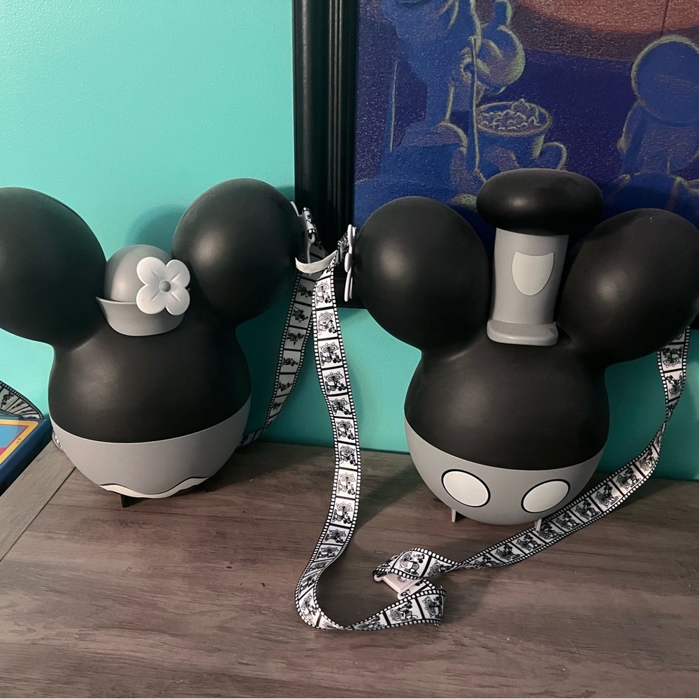 Steamboat Willie Mickey and Minnie Mouse Popcorn buckets